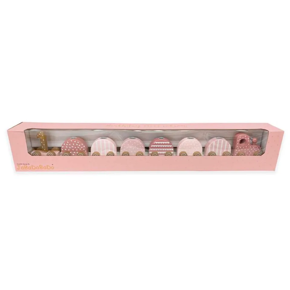 Ljusstake födelsedagståg rosa - Bild 3