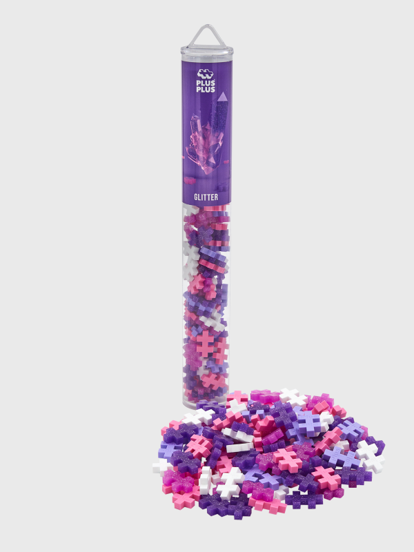 Plus-plus glitter mix /100 pcs tube