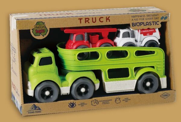 Bil transporter w/2 bilar 30cm