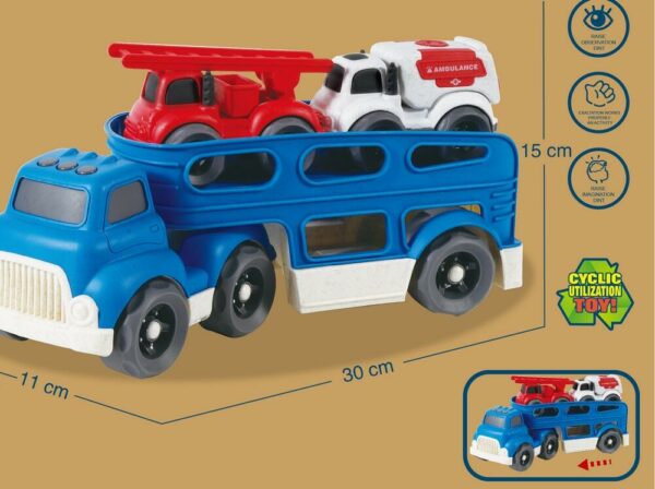 Bil transporter w/2 bilar 30cm - Bild 2