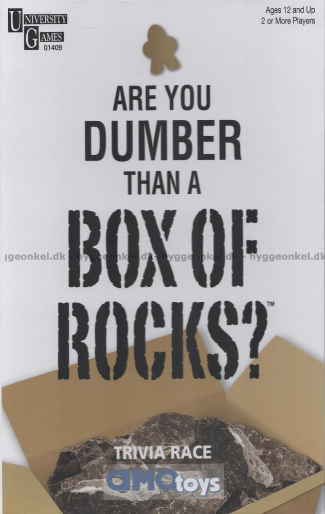 Dumber than a box of rocks?