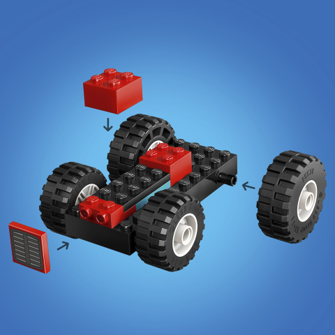 Lego 60461 röd jordbrukstraktor med släp - Bild 5