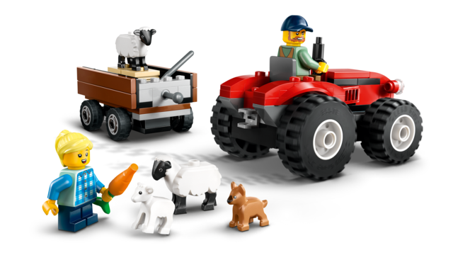 Lego 60461 röd jordbrukstraktor med släp - Bild 7