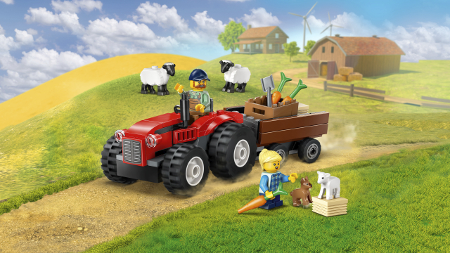 Lego 60461 röd jordbrukstraktor med släp - Bild 8