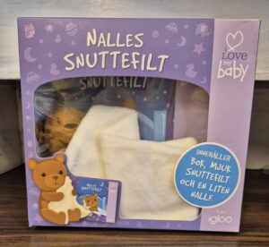 Nalles dop snuttefilt,bok & nalle