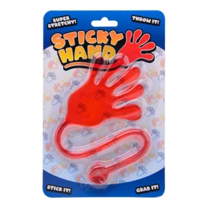 Klibbig hand på kort, 3 olika.