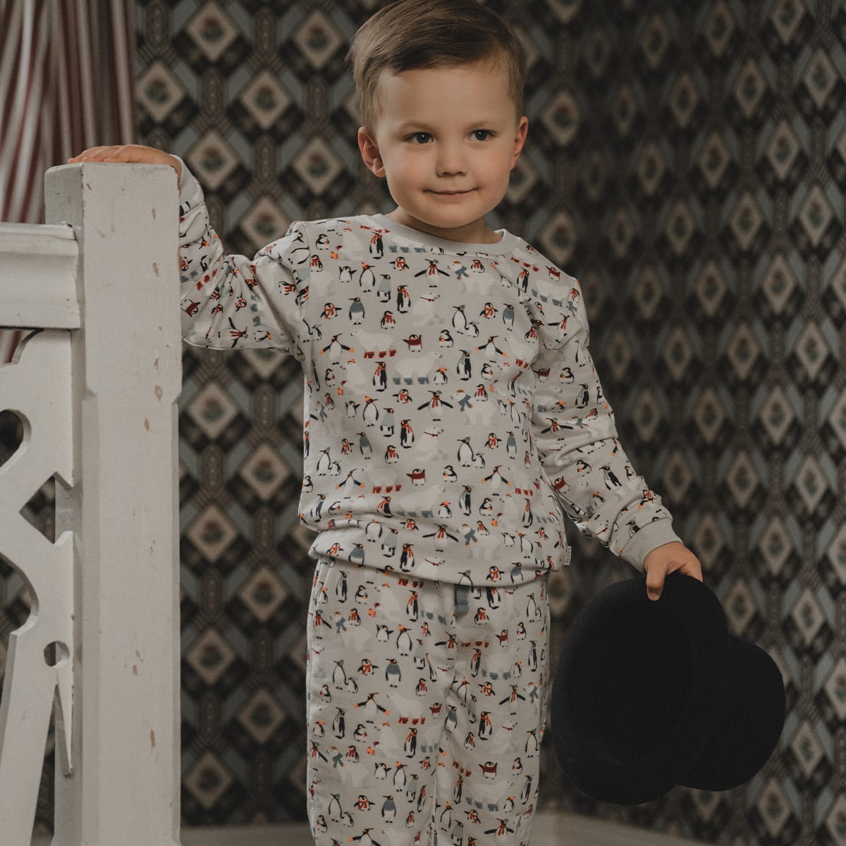 Vintervänner collegebyxa grå - Bild 5