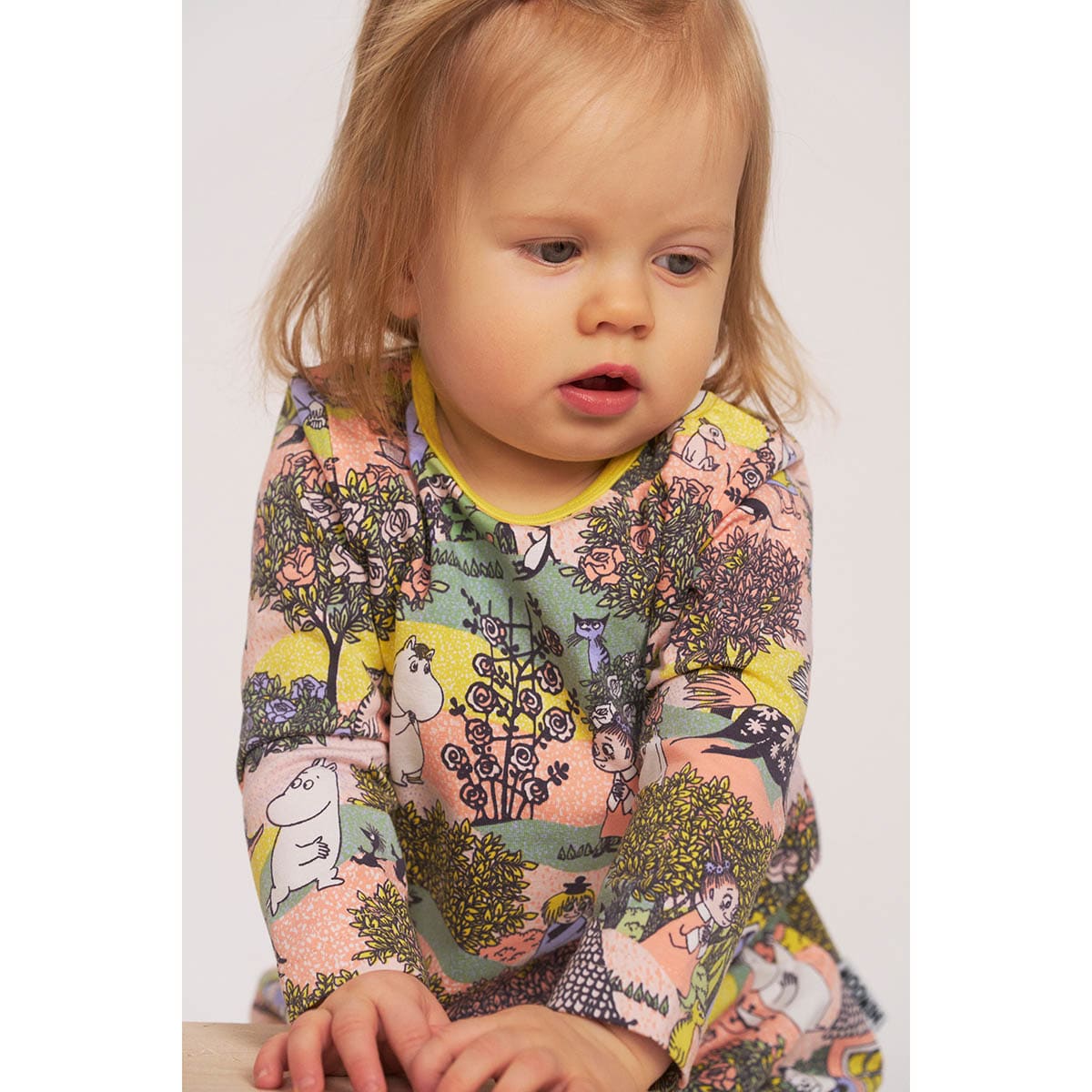 Mumin klänning gul - Bild 3