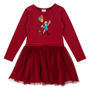 Ballonger tyllklänning mröd