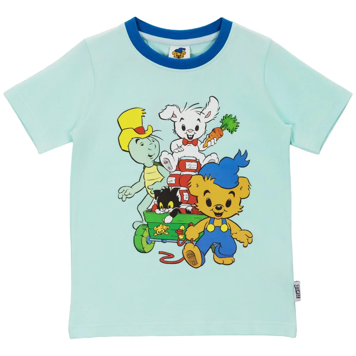 Bamse vänner t-shirt lgrön 110