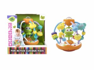 Aktivitetsboll groda med ljud o ljus