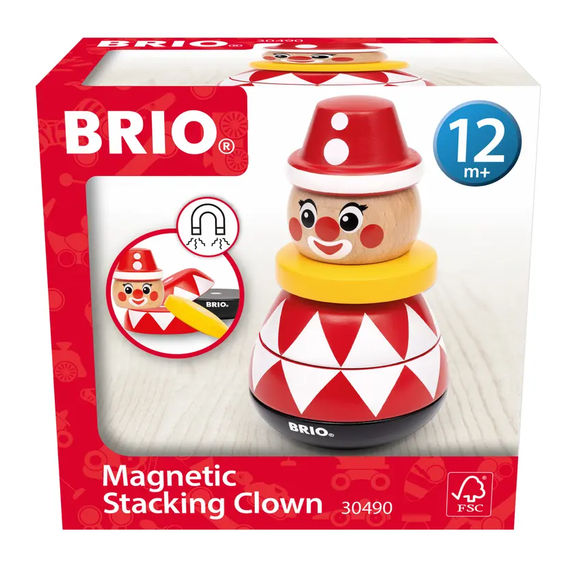 Magnetic stacking clown