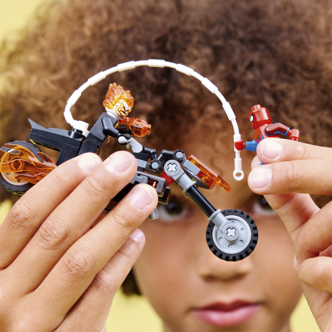 Spider-man mot ghost rider på motorcykel - Bild 4