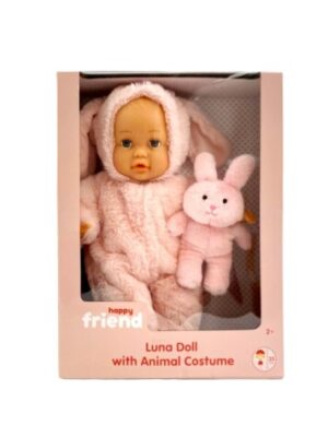 Happy friend luna doll 35cm with animal
