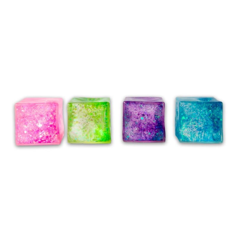 Glitter sugar cube scrunchems