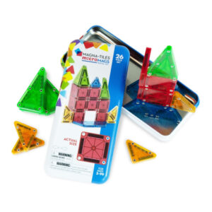 Magna-tiles micromags travel tin case 26