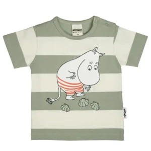 Ledighet t-shirt b grön/vit