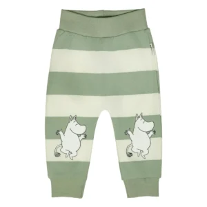 Vild mumin byxa b grön/vit